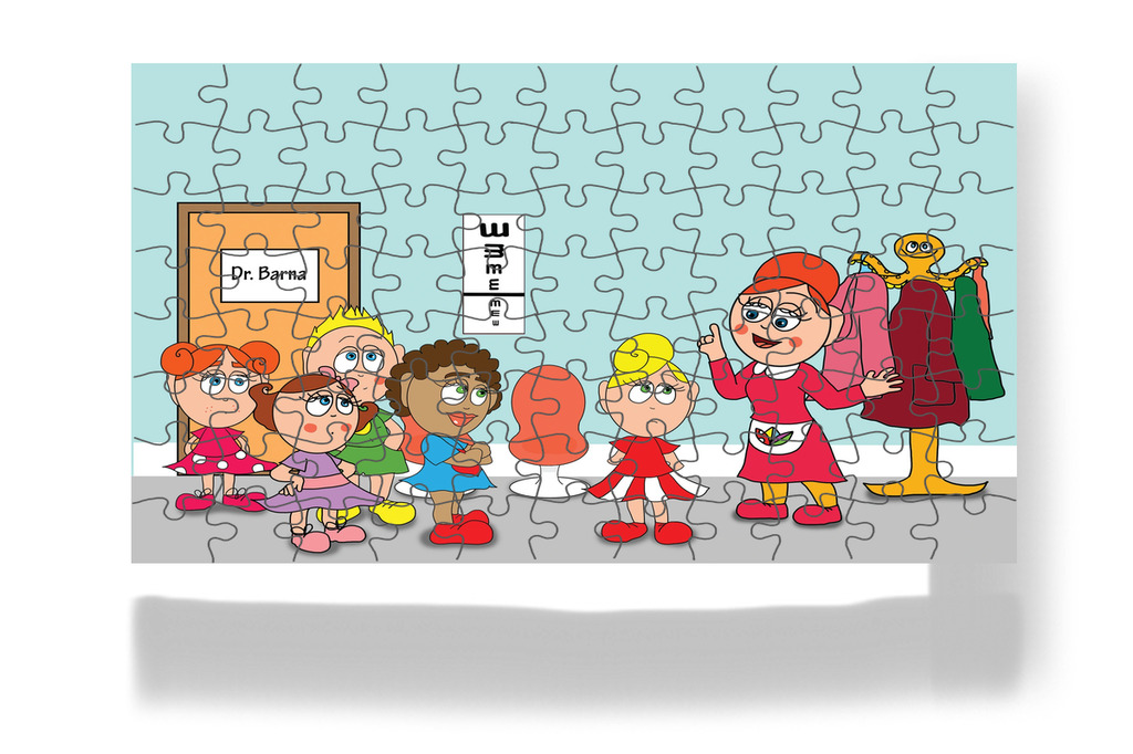 Óvónéni meglepetést ígér Katának – Kata és a doktor bácsi puzzle, 88 darab [TC08-15-P88]