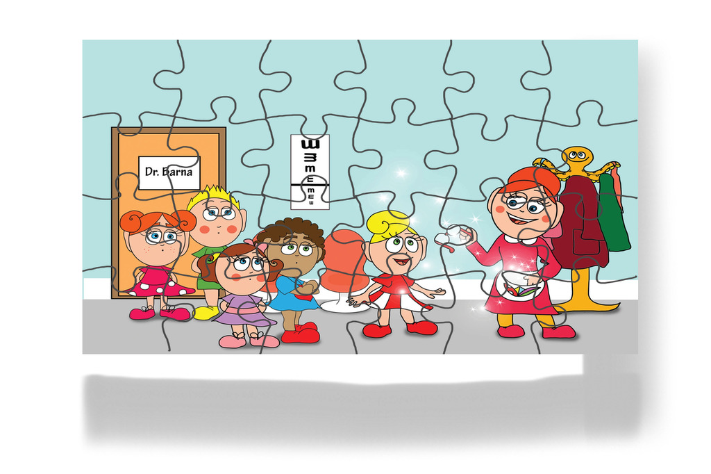 Előkerül a varázsszemüveg – Kata és a doktor bácsi puzzle, 24 darab [TC08-16-P24]
