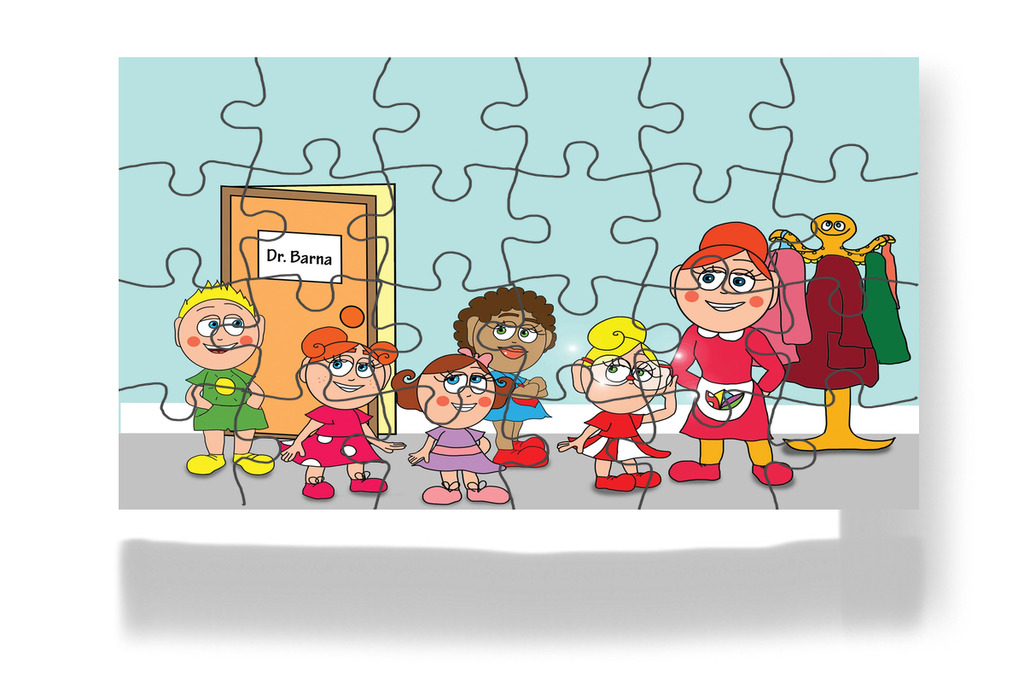 Kinyílik a rendelő ajtaja – Kata és a doktor bácsi puzzle, 24 darab [TC08-17-P24]