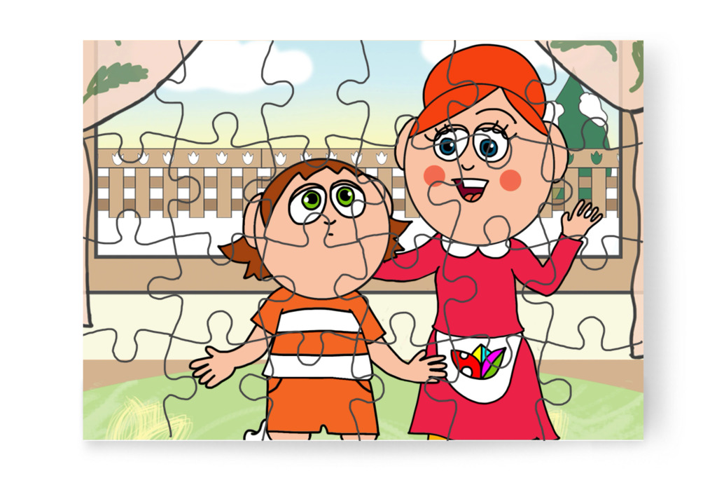 Hiába keresi a csomagját – Ádám és az elveszett Mikulás-csomag puzzle, 24 darab [TC48-20-P24]