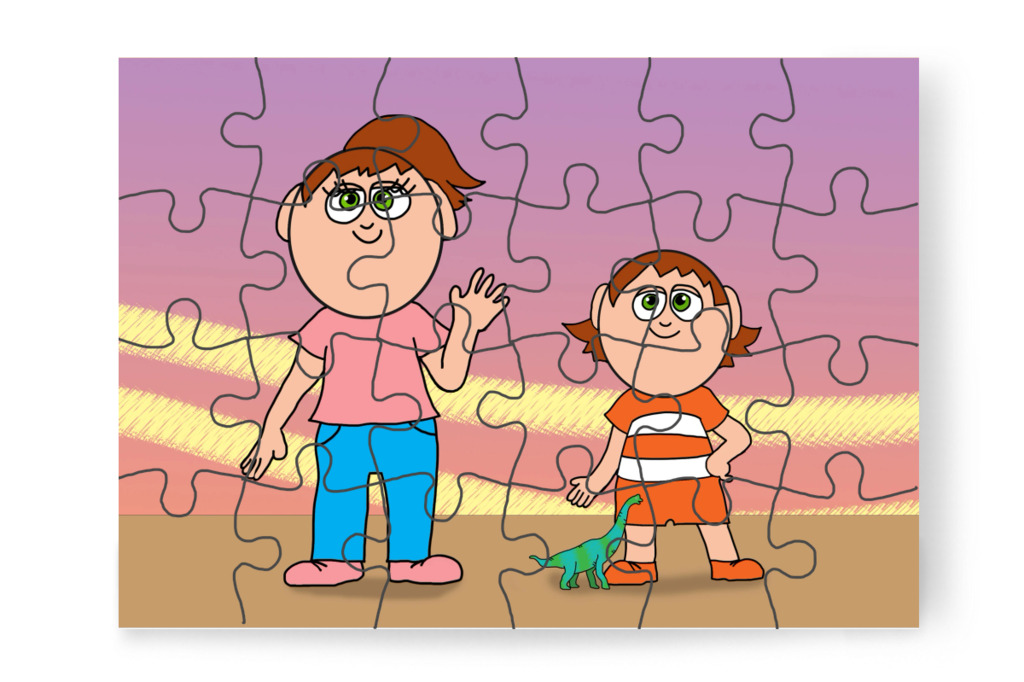 Izabella már felső tagozatos – Ádám és a mobiltelefon puzzle, 24 darab [TC43-06-P24]