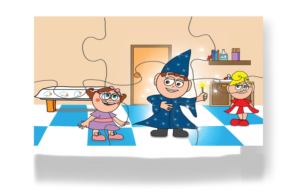 Natali varázslónak látja a doktort – Kata és a doktor bácsi puzzle, 6 darab [TC08-19-P06]