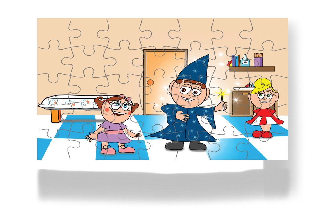 Natali varázslónak látja a doktort – Kata és a doktor bácsi puzzle, 35 darab [TC08-19-P35]