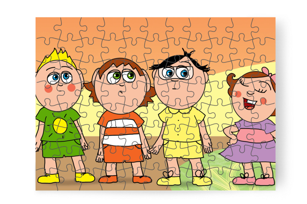 A többiek is Ádámot hibáztatják – Ádám és az elveszett Mikulás-csomag puzzle, 88 darab [TC48-24-P88]