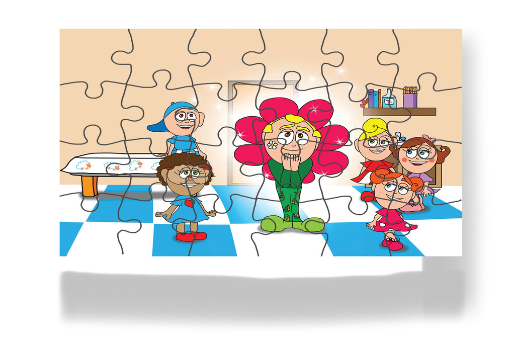 Dolly mosolygós virágnak látja – Kata és a doktor bácsi puzzle, 24 darab [TC08-22-P24]