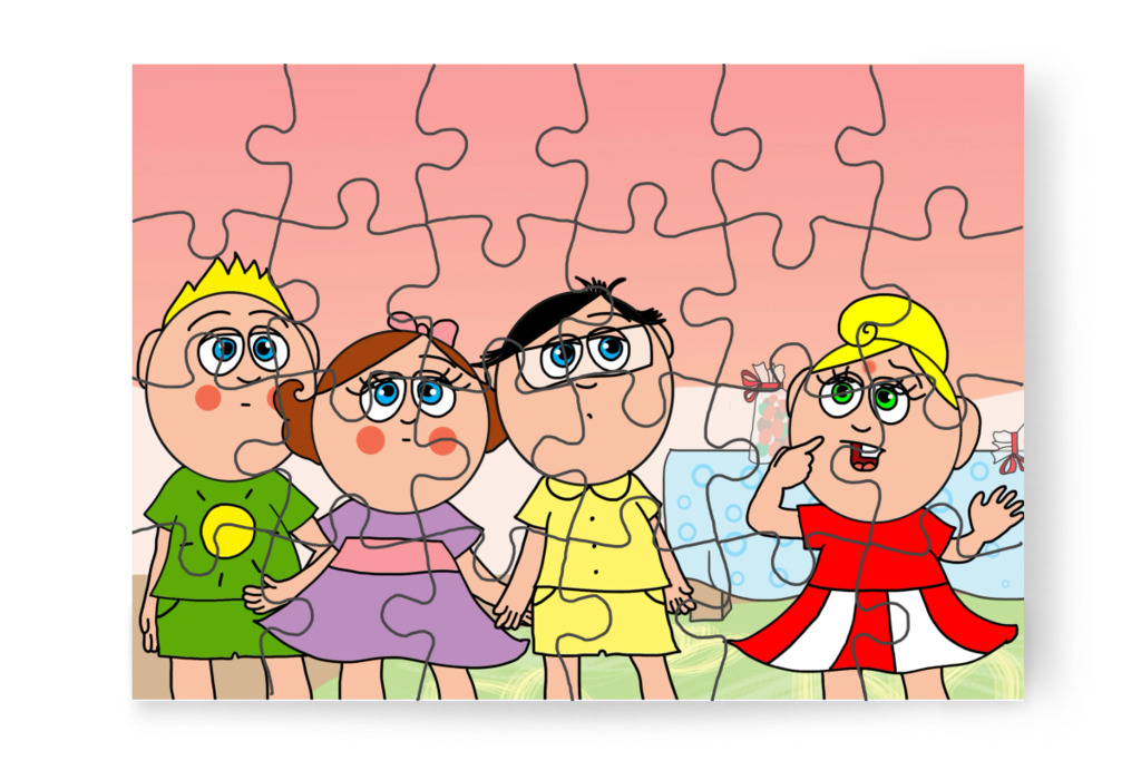 Kata megvédi Ádámot – Ádám és az elveszett Mikulás-csomag puzzle, 24 darab [TC48-26-P24]