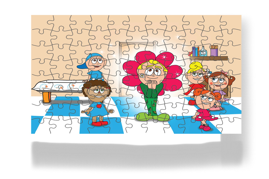 Dolly mosolygós virágnak látja – Kata és a doktor bácsi puzzle, 88 darab [TC08-22-P88]