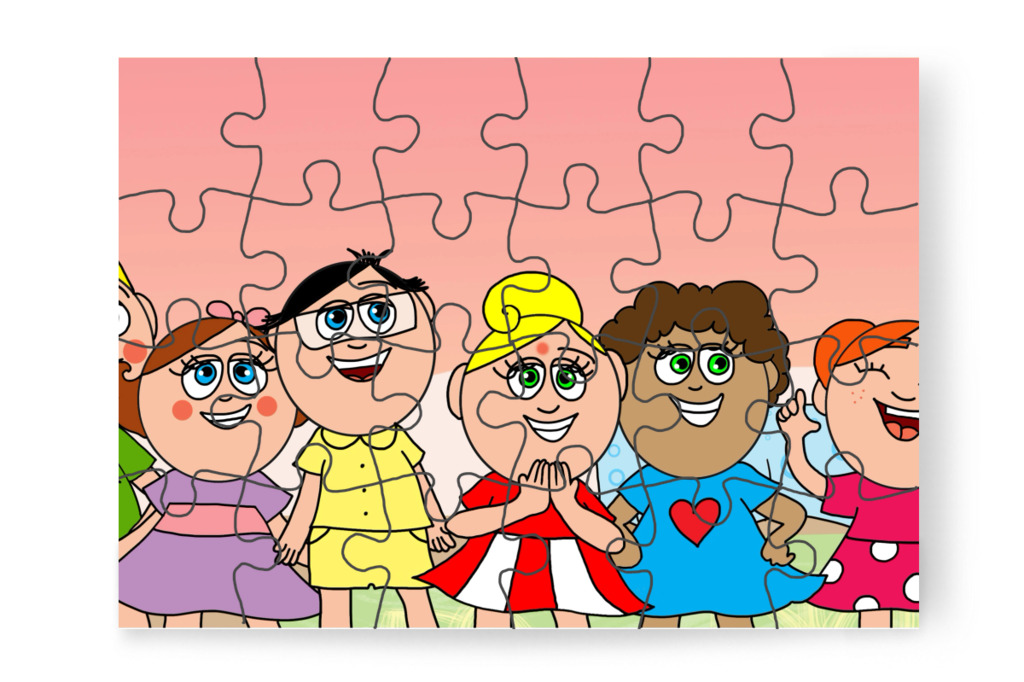 A gyerekek ajándékot készítenek – Ádám és az elveszett Mikulás-csomag puzzle, 24 darab [TC48-27-P24]