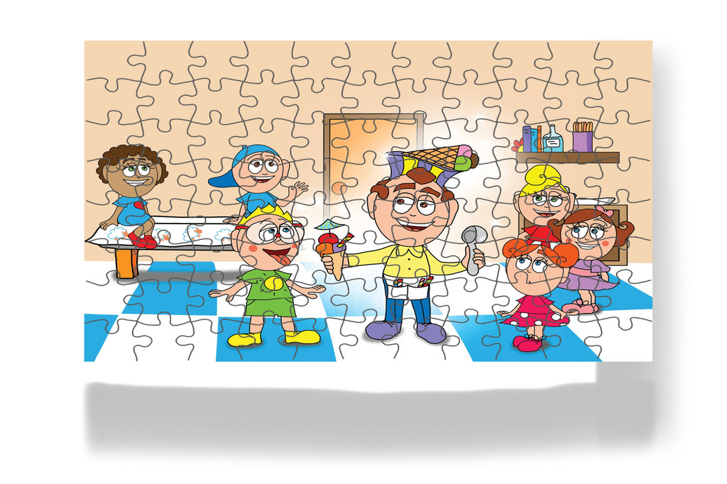 Patrik fagylaltárusnak látja – Kata és a doktor bácsi puzzle, 88 darab [TC08-23-P88]