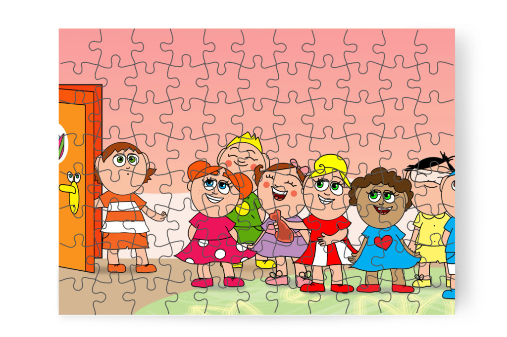 Ádámot egy csomag várja – Ádám és az elveszett Mikulás-csomag puzzle, 88 darab [TC48-30-P88]