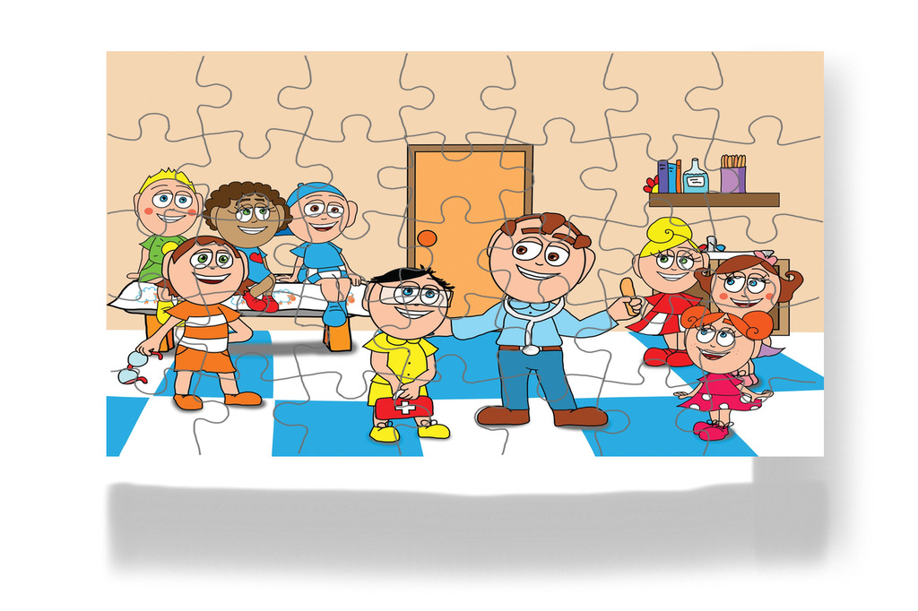 Tamásnak nem kell a varázsszemüveg – Kata és a doktor bácsi puzzle, 35 darab [TC08-25-P35]