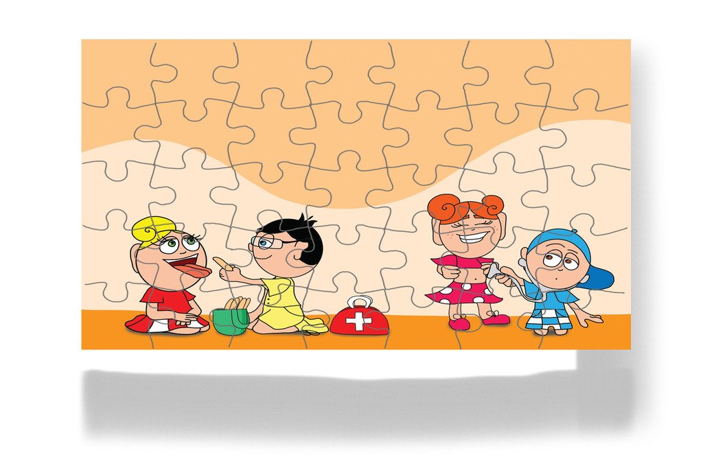 A csoport orvososat játszik – Kata és a doktor bácsi puzzle, 35 darab [TC08-27-P35]