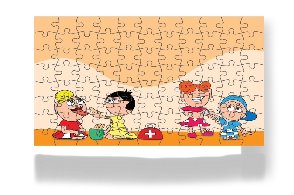 A csoport orvososat játszik – Kata és a doktor bácsi puzzle, 88 darab [TC08-27-P88]