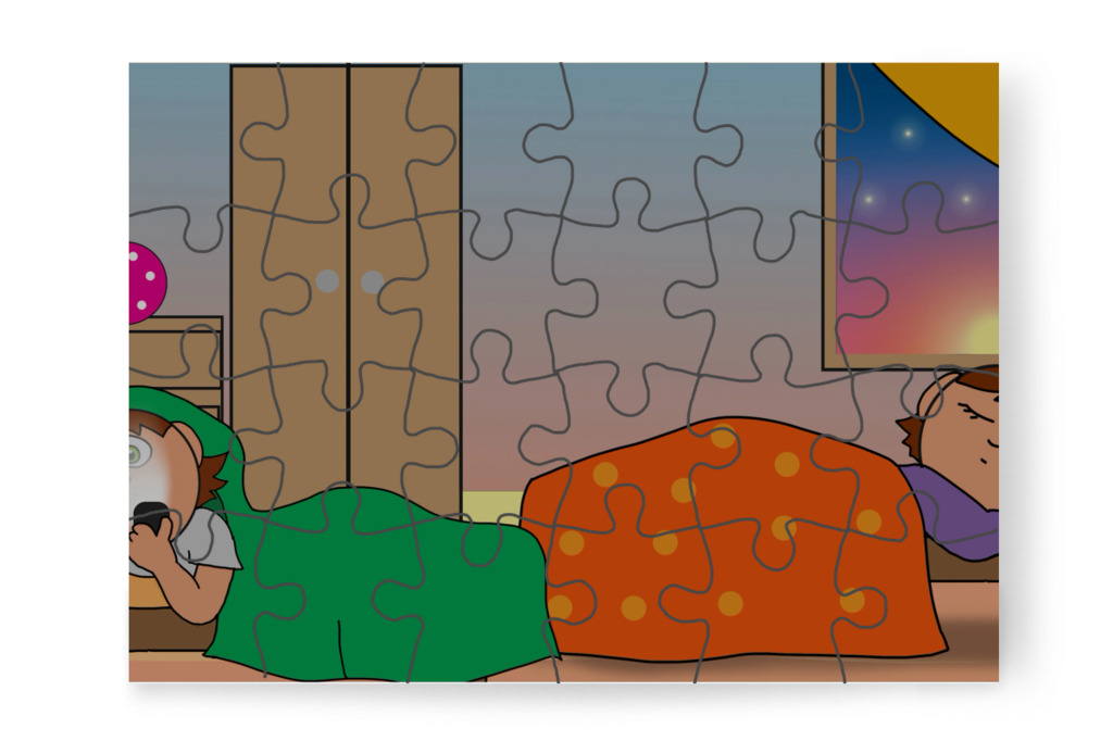 Elszalad az idő – Ádám és a mobiltelefon puzzle, 24 darab [TC43-13-P24]
