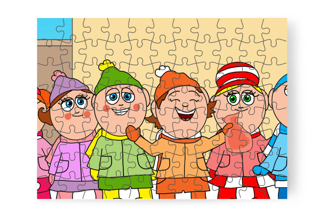 Ádám Óvónéninek ajánlja – Ádám és az elveszett Mikulás-csomag puzzle, 88 darab [TC48-35-P88]