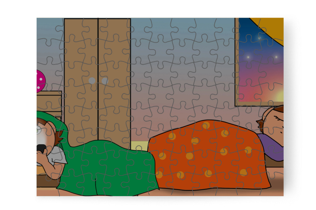 Elszalad az idő – Ádám és a mobiltelefon puzzle, 88 darab [TC43-13-P88]