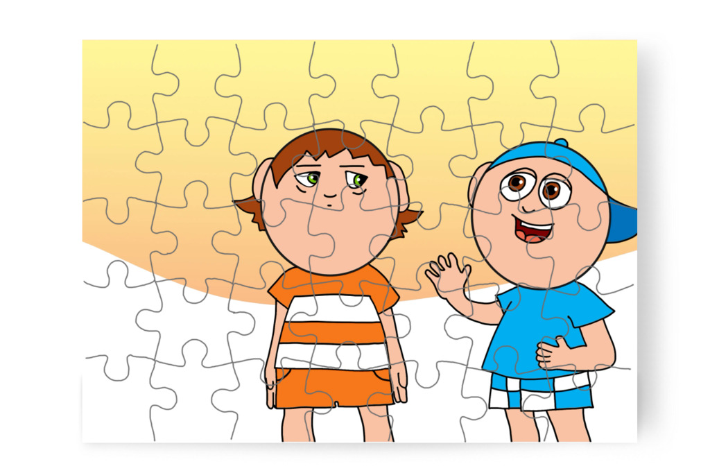 Márky legózni hívja – Ádám és a mobiltelefon puzzle, 35 darab [TC43-18-P35]