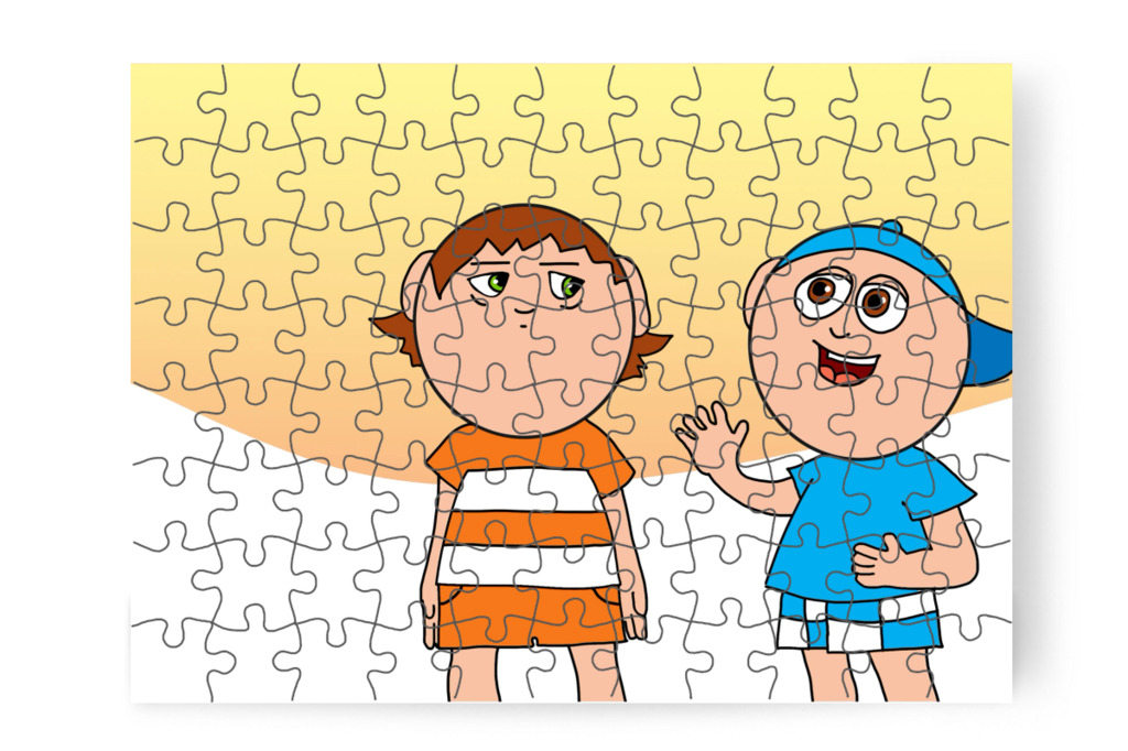 Márky legózni hívja – Ádám és a mobiltelefon puzzle, 88 darab [TC43-18-P88]