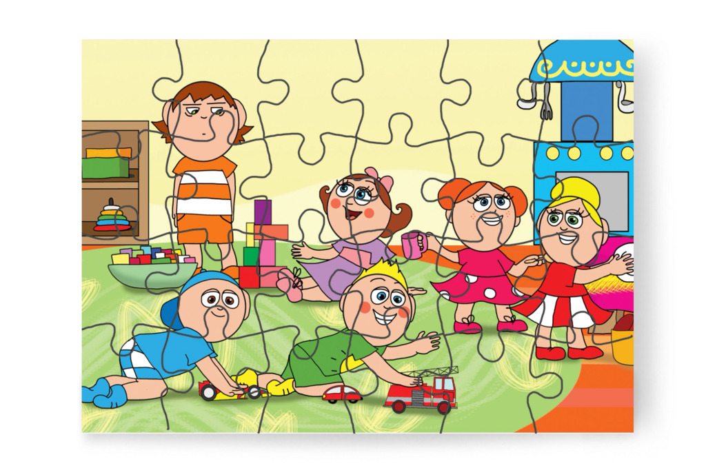 Semmihez sincs kedve – Ádám és a mobiltelefon puzzle, 24 darab [TC43-25-P24]