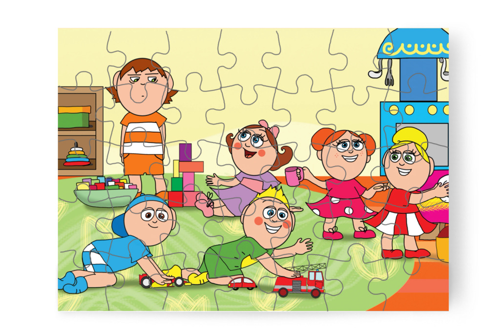 Semmihez sincs kedve – Ádám és a mobiltelefon puzzle, 35 darab [TC43-25-P35]