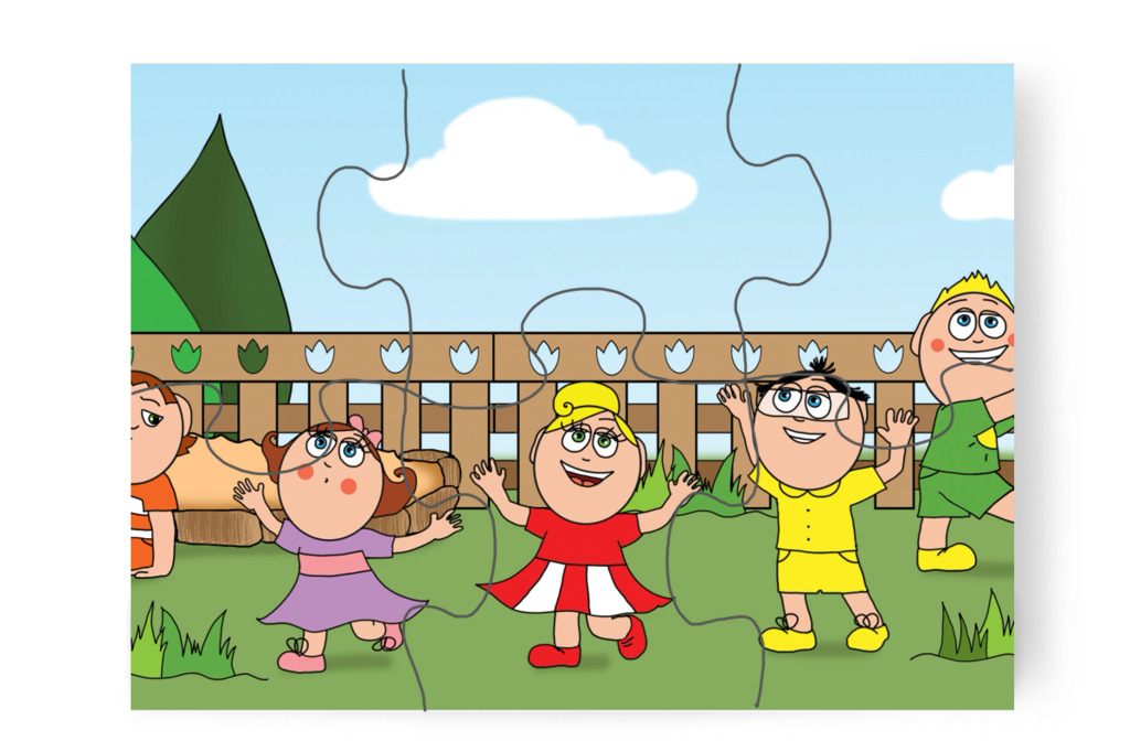 A többiek fogócskáznak – Ádám és a mobiltelefon puzzle, 6 darab [TC43-26-P06]