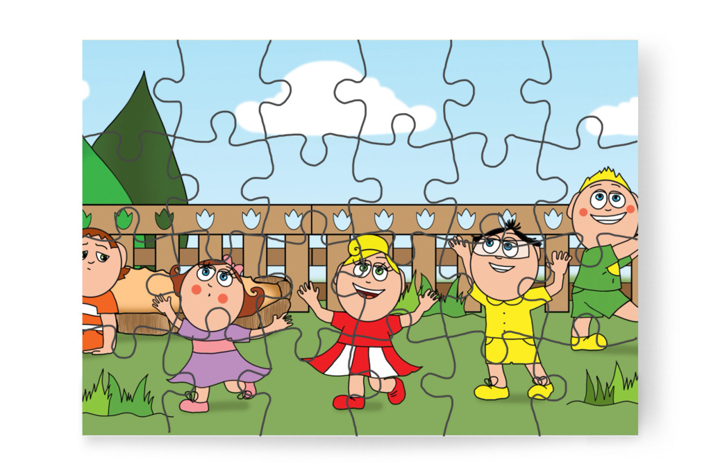 A többiek fogócskáznak – Ádám és a mobiltelefon puzzle, 24 darab [TC43-26-P24]