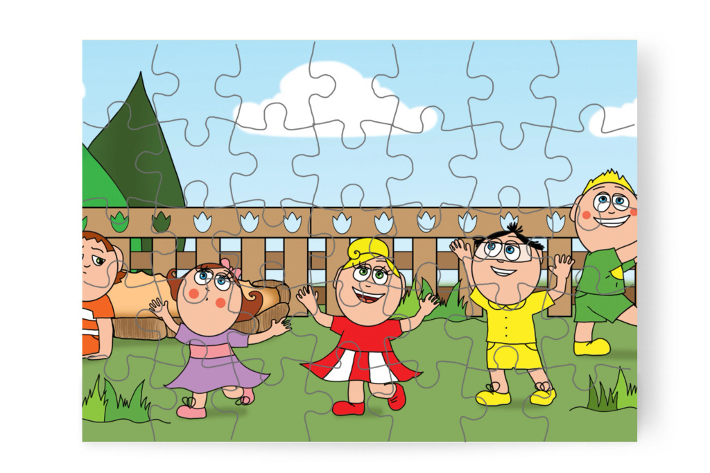 A többiek fogócskáznak – Ádám és a mobiltelefon puzzle, 35 darab [TC43-26-P35]