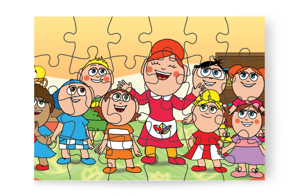 A gyerekek örülnek a programnak – Ádám és a mobiltelefon puzzle, 24 darab [TC43-29-P24]