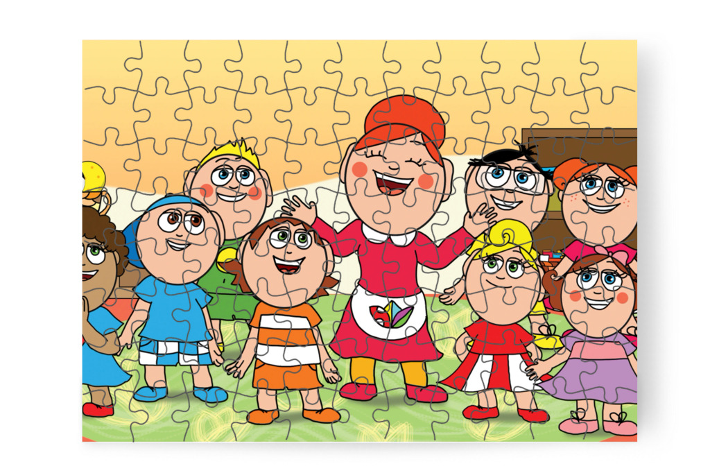 A gyerekek örülnek a programnak – Ádám és a mobiltelefon puzzle, 88 darab [TC43-29-P88]