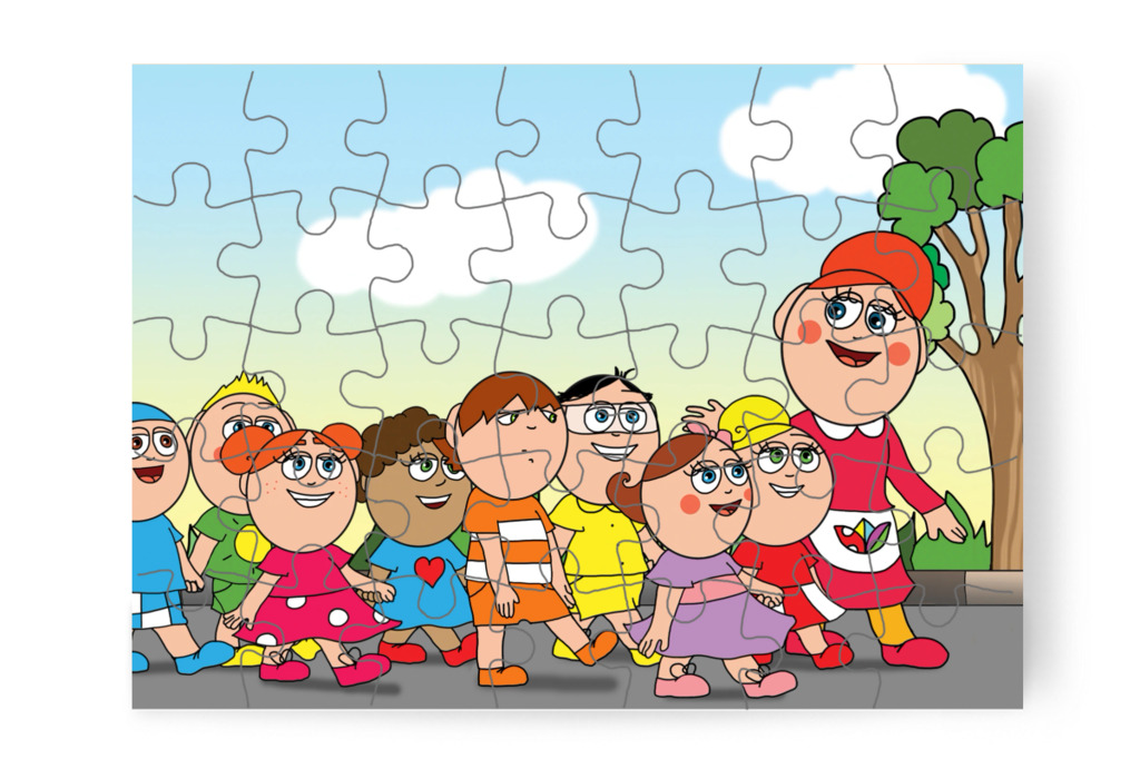 Alvajáróként megy a bábszínházba – Ádám és a mobiltelefon puzzle, 35 darab [TC43-32-P35]