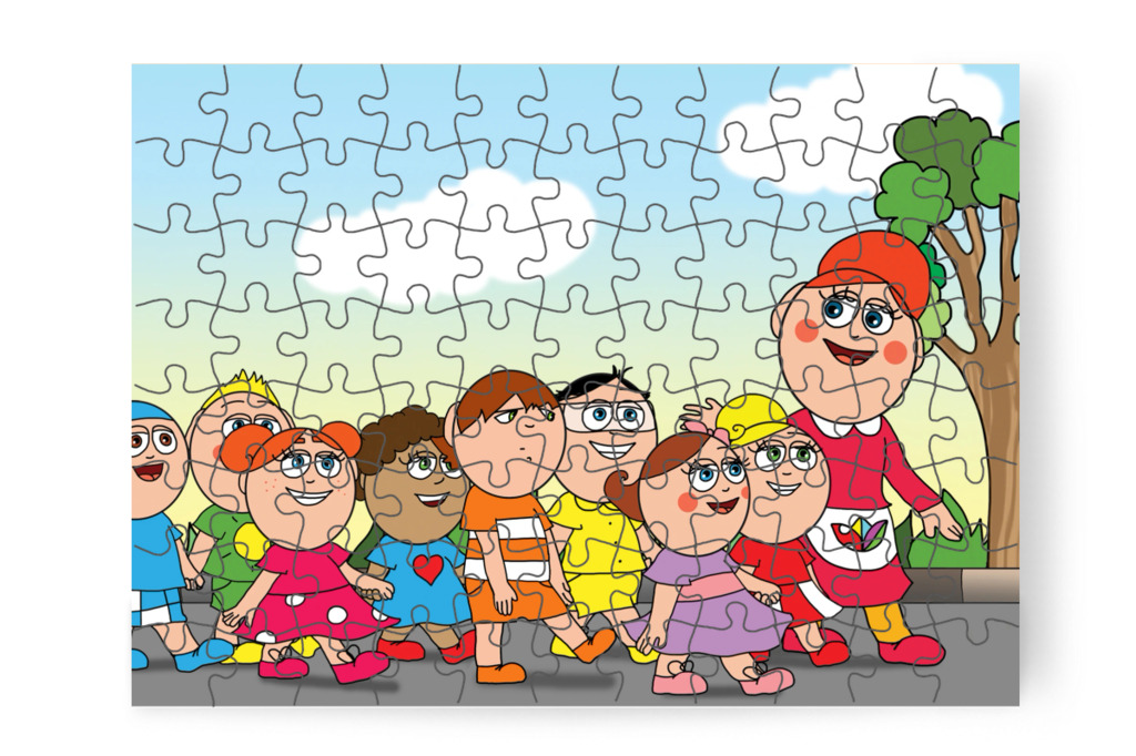 Alvajáróként megy a bábszínházba – Ádám és a mobiltelefon puzzle, 88 darab [TC43-32-P88]