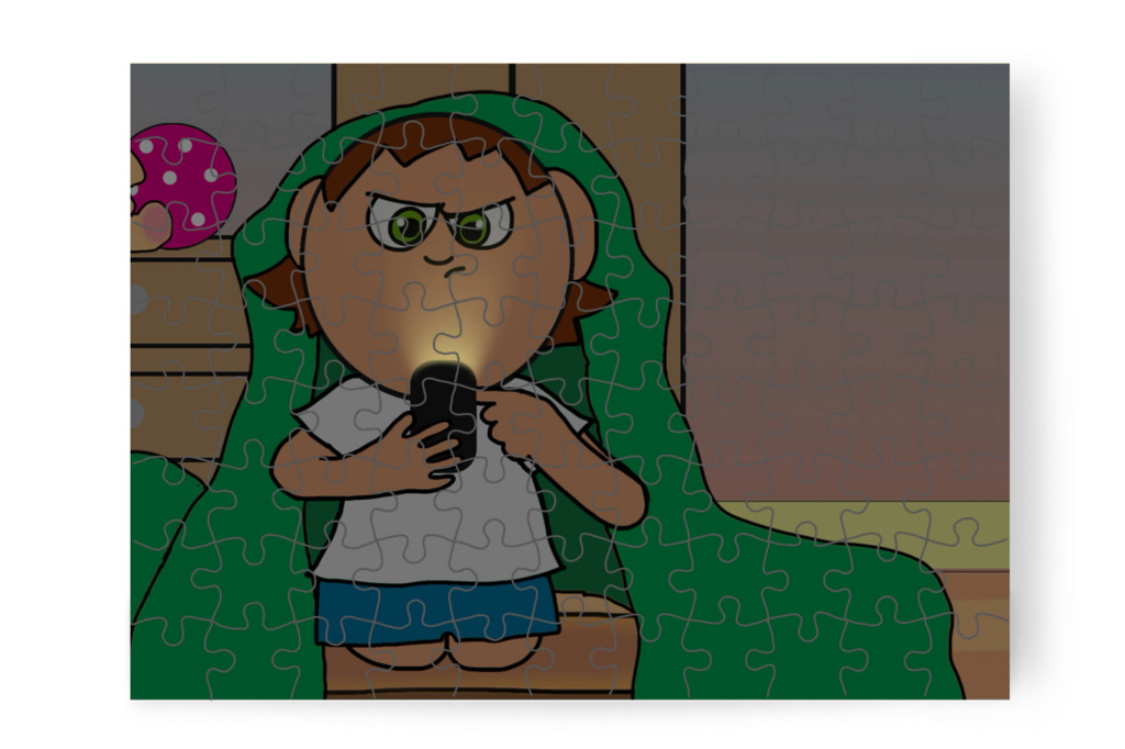 A telefon új jelszót kér – Ádám és a mobiltelefon puzzle, 88 darab [TC43-36-P88]
