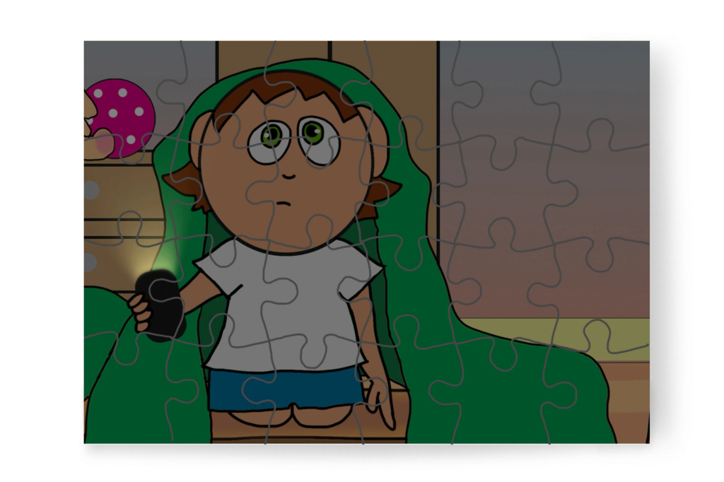 Ádám hiába próbálkozik – Ádám és a mobiltelefon puzzle, 24 darab [TC43-37-P24]