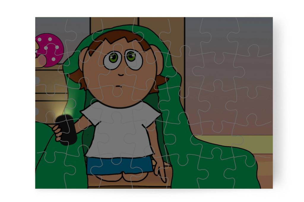 Ádám hiába próbálkozik – Ádám és a mobiltelefon puzzle, 35 darab [TC43-37-P35]
