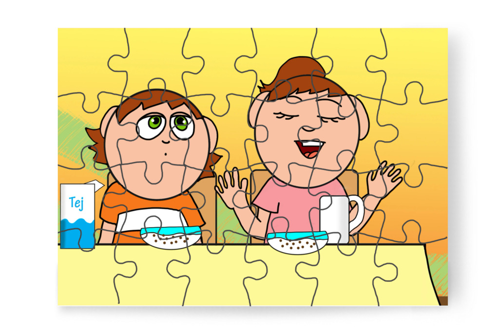 Izabella tud az éjszakai játékról – Ádám és a mobiltelefon puzzle, 24 darab [TC43-42-P24]
