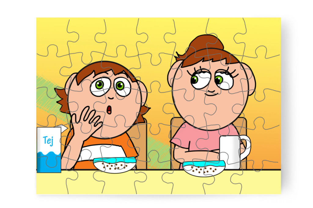 Ádám meglepődik – Ádám és a mobiltelefon puzzle, 35 darab [TC43-43-P35]