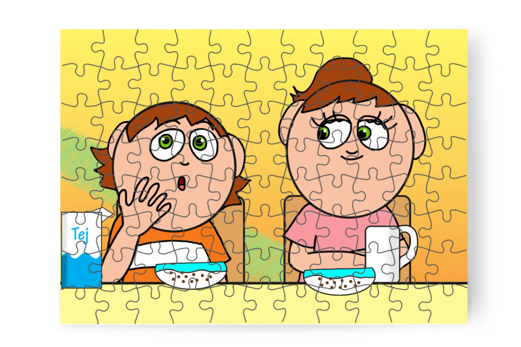 Ádám meglepődik – Ádám és a mobiltelefon puzzle, 88 darab [TC43-43-P88]