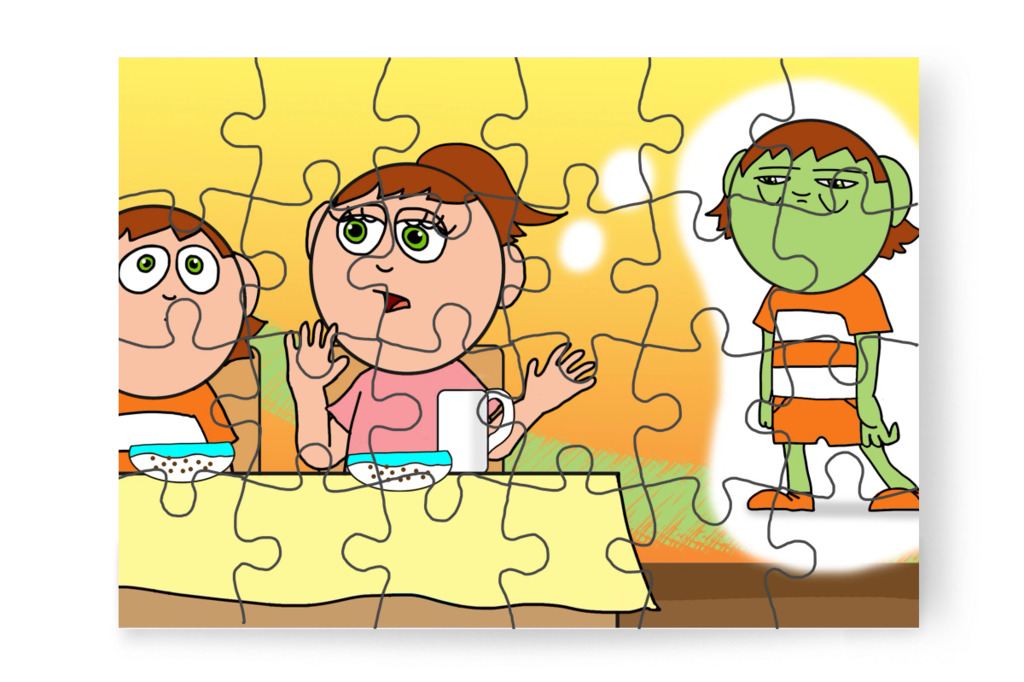 Izabella megváltoztatta a jelszót – Ádám és a mobiltelefon puzzle, 24 darab [TC43-45-P24]