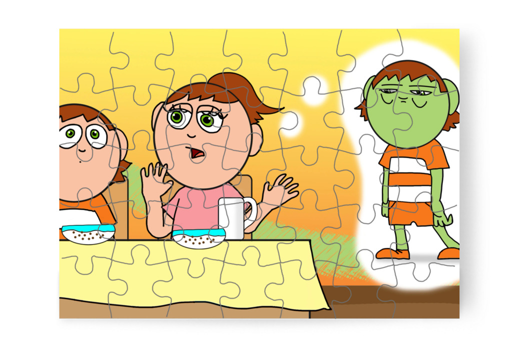 Izabella megváltoztatta a jelszót – Ádám és a mobiltelefon puzzle, 35 darab [TC43-45-P35]
