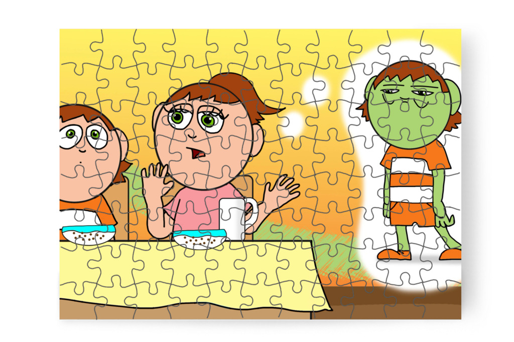 Izabella megváltoztatta a jelszót – Ádám és a mobiltelefon puzzle, 88 darab [TC43-45-P88]