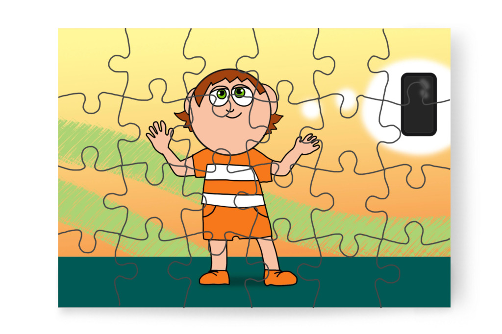 Ádám megérti a szüleit – Ádám és a mobiltelefon puzzle, 24 darab [TC43-48-P24]