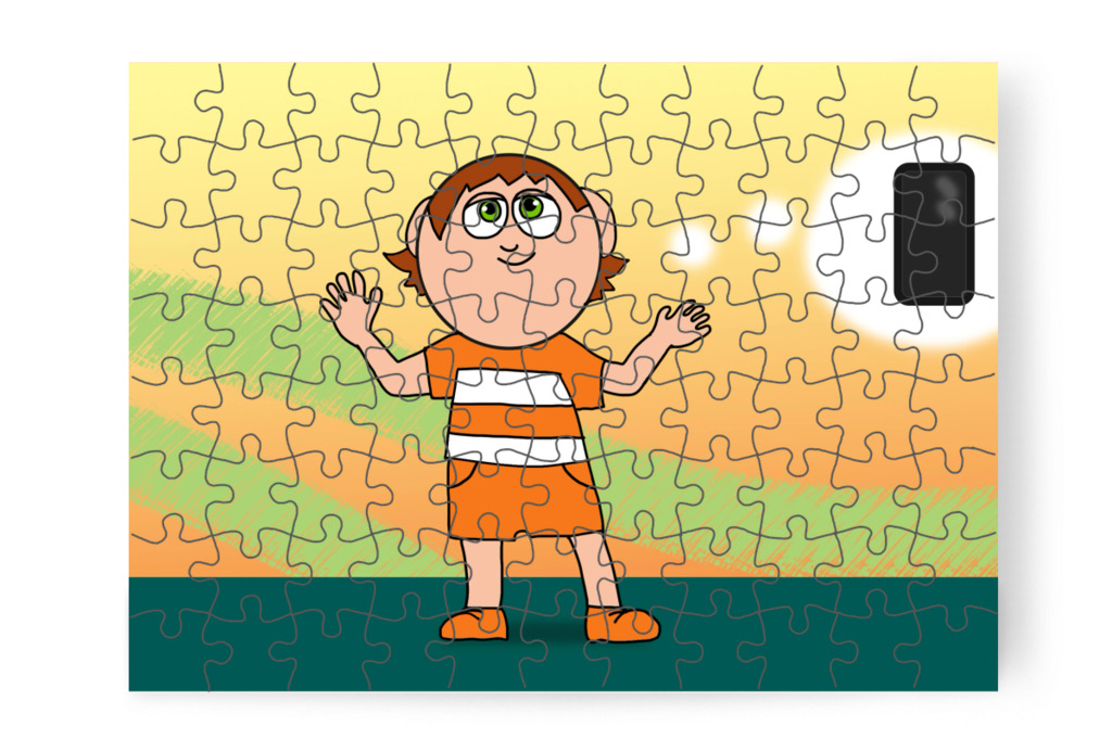 Ádám megérti a szüleit – Ádám és a mobiltelefon puzzle, 88 darab [TC43-48-P88]
