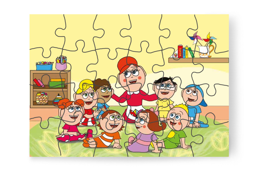 Óvónéni mondókát tanít a gyerekeknek – Patrik és a pisi ügy puzzle, 24 darab [TC13-01-P24]