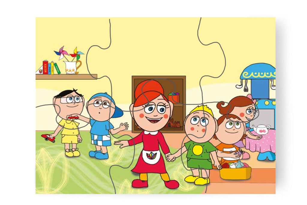 Óvónéni kikíséri Patrikot a mosdóba – Patrik és a pisi ügy puzzle, 6 darab [TC13-05-P06]
