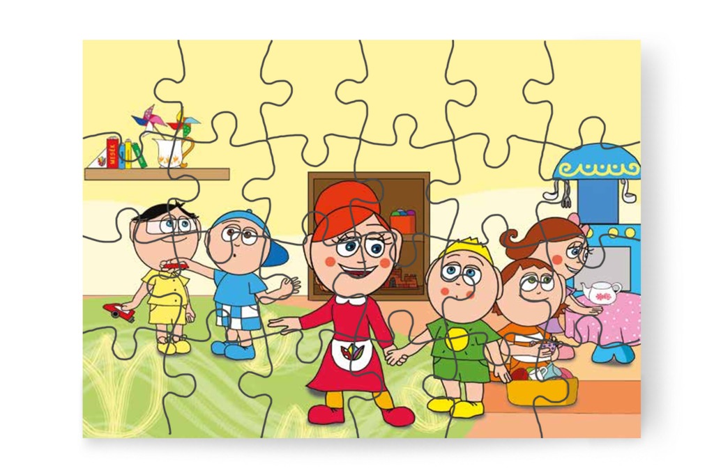 Óvónéni kikíséri Patrikot a mosdóba – Patrik és a pisi ügy puzzle, 24 darab [TC13-05-P24]