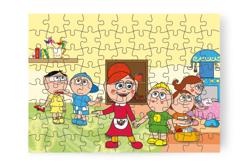 Óvónéni kikíséri Patrikot a mosdóba – Patrik és a pisi ügy puzzle, 88 darab [TC13-05-P88]