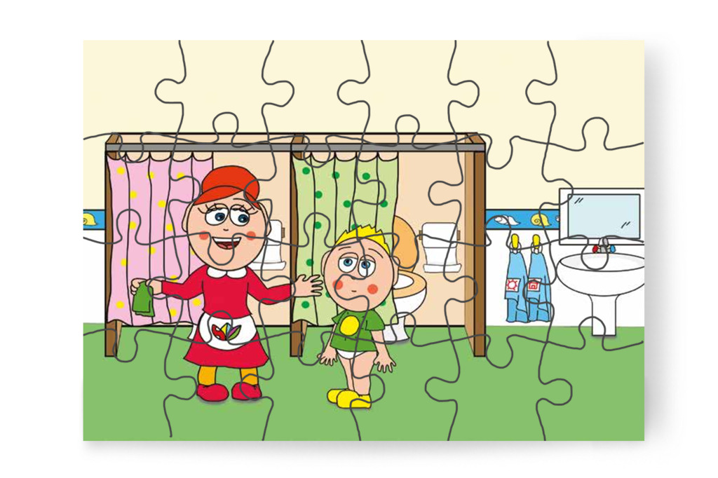 Óvónéni száraz nadrágot keres – Patrik és a pisi ügy puzzle, 24 darab [TC13-06-P24]
