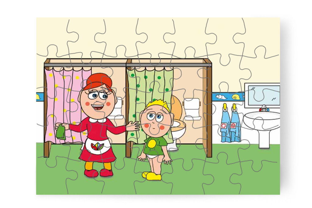 Óvónéni száraz nadrágot keres – Patrik és a pisi ügy puzzle, 35 darab [TC13-06-P35]