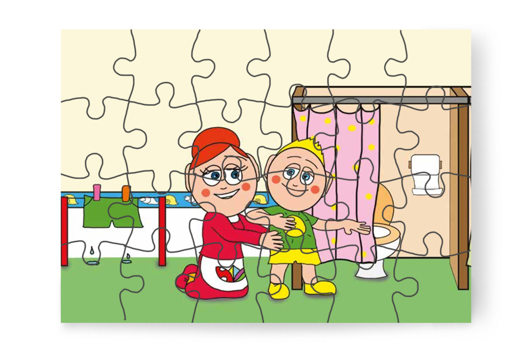 Patrik tiszta nadrágban tér vissza – Patrik és a pisi ügy puzzle, 24 darab [TC13-09-P24]