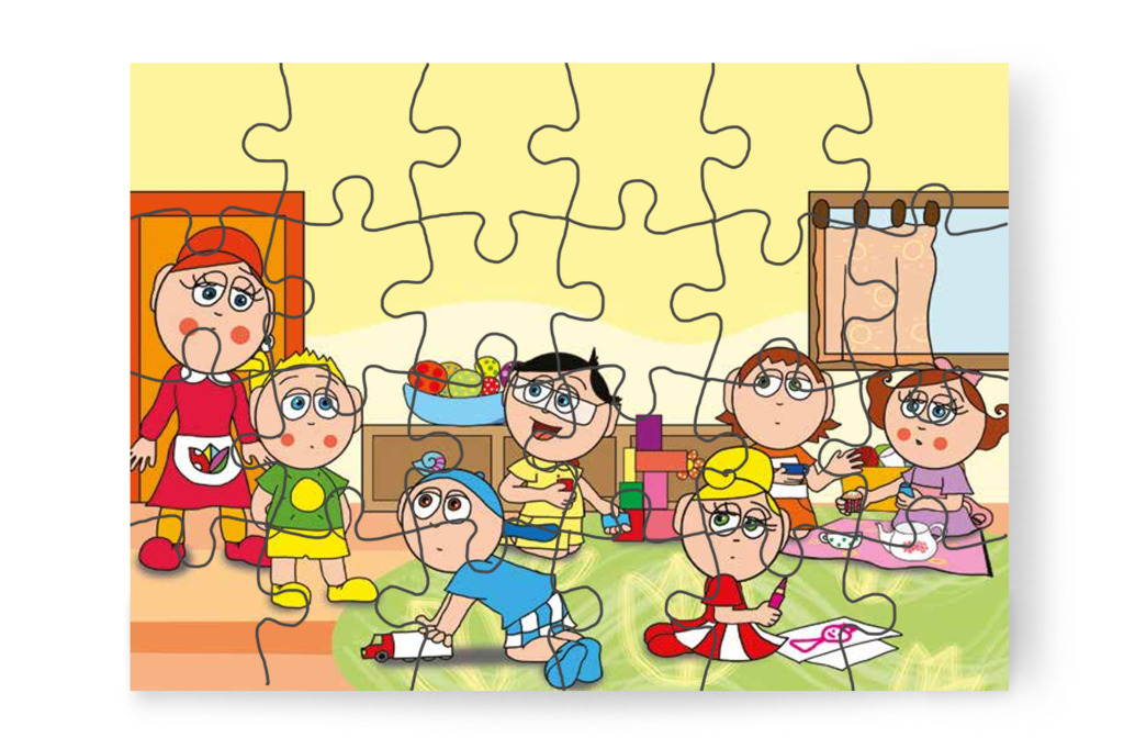 A gyerekek észreveszik Patrik új nadrágját – Patrik és a pisi ügy puzzle, 24 darab [TC13-10-P24]